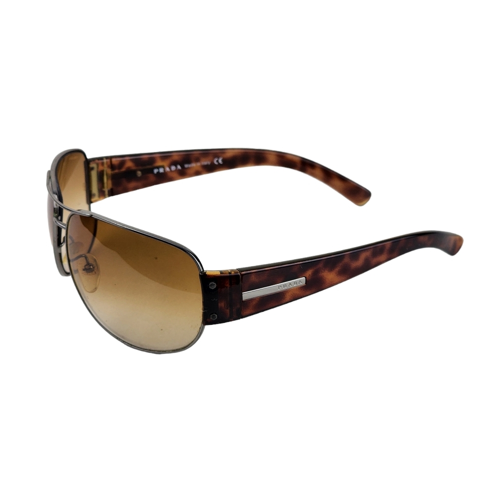 Prada Tortoise Shell Brown Designer Sunglasses Sp… - image 4